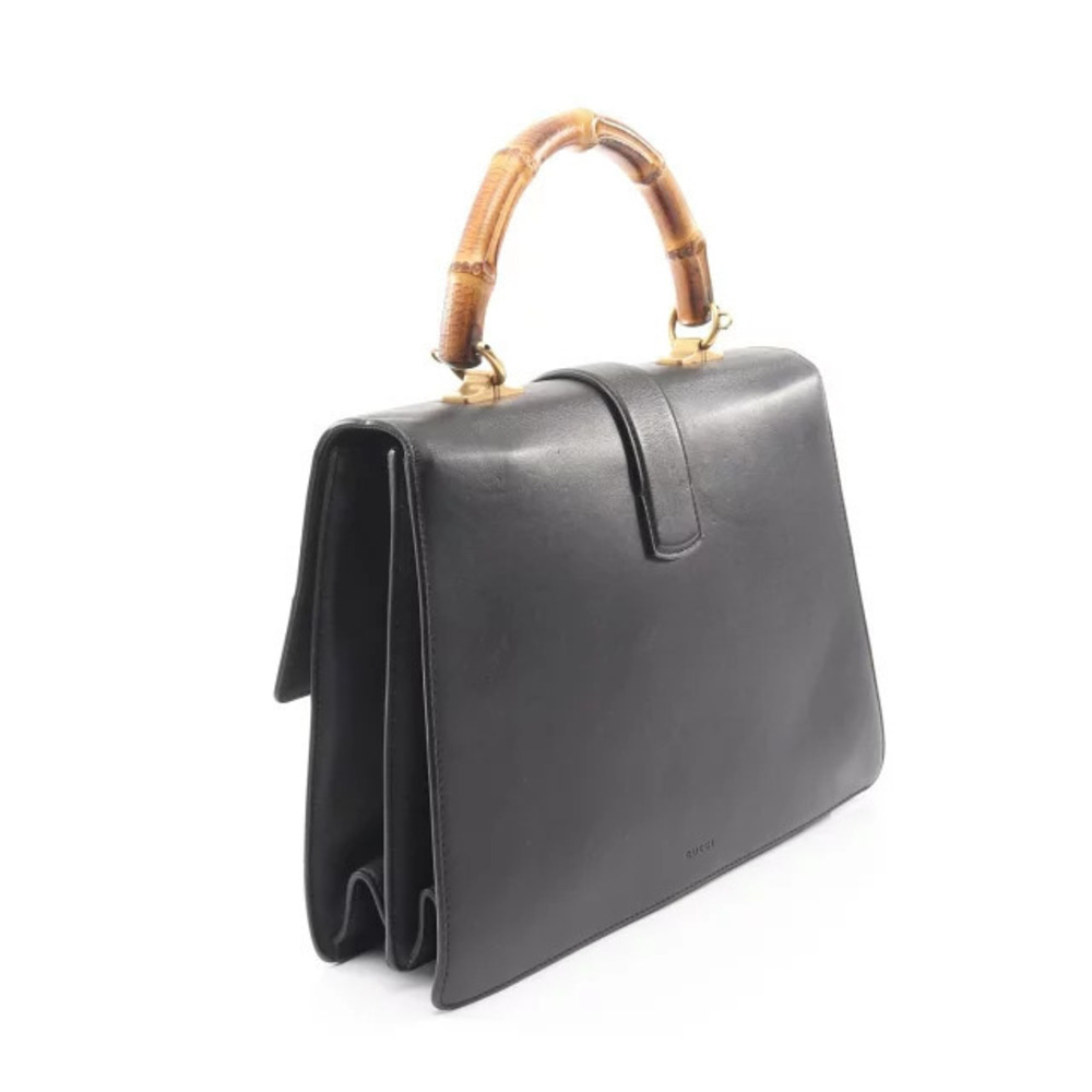 Gucci Bamboo Red Handbag Leather Green Black Dionysus